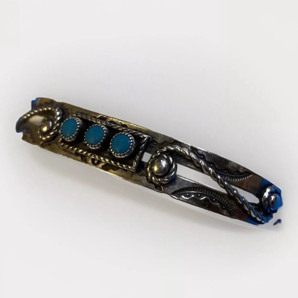 Genuine Turquoise Cuff - Picture 3 of 8